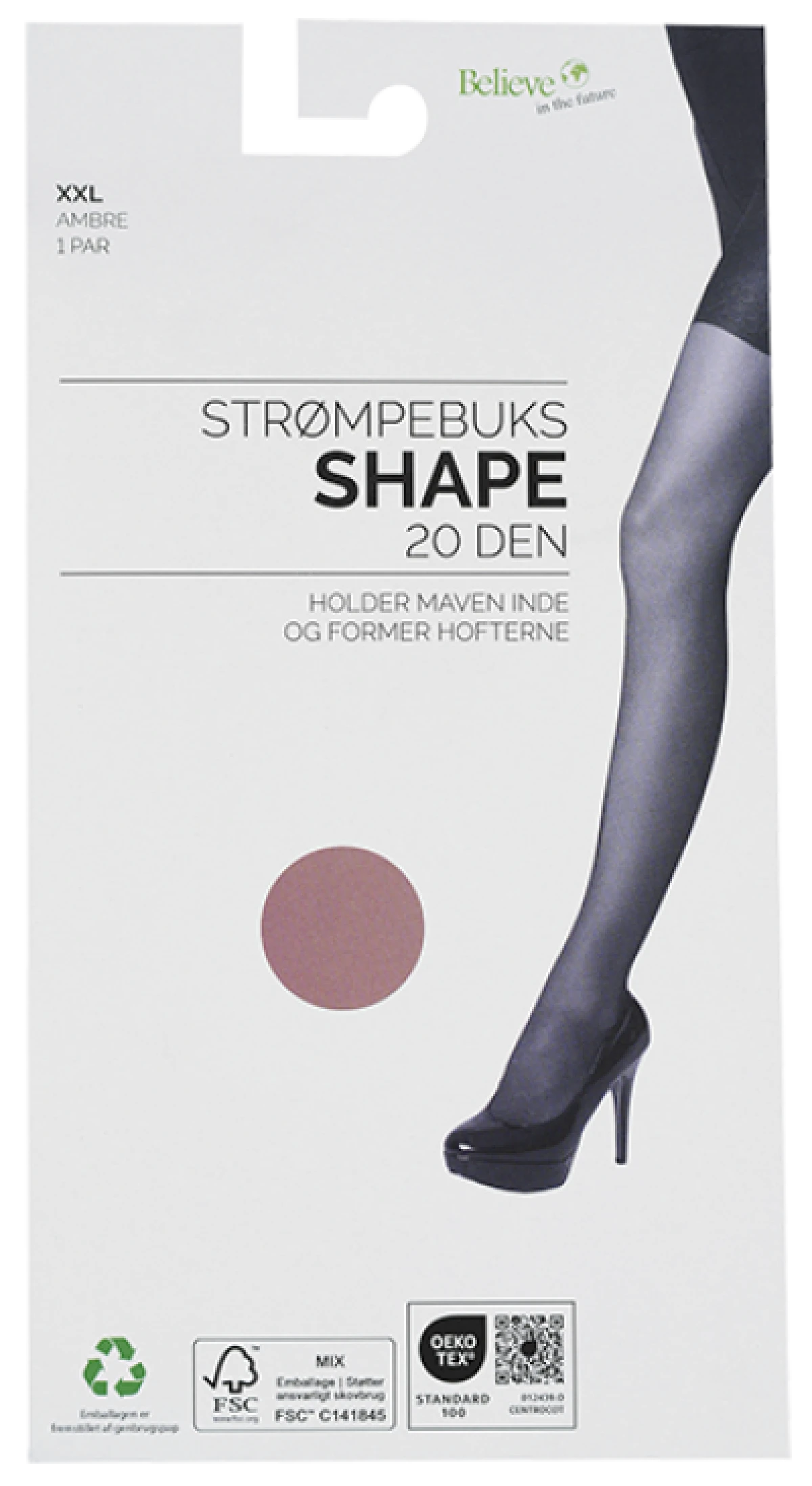Strømpebuks XXL 1 par