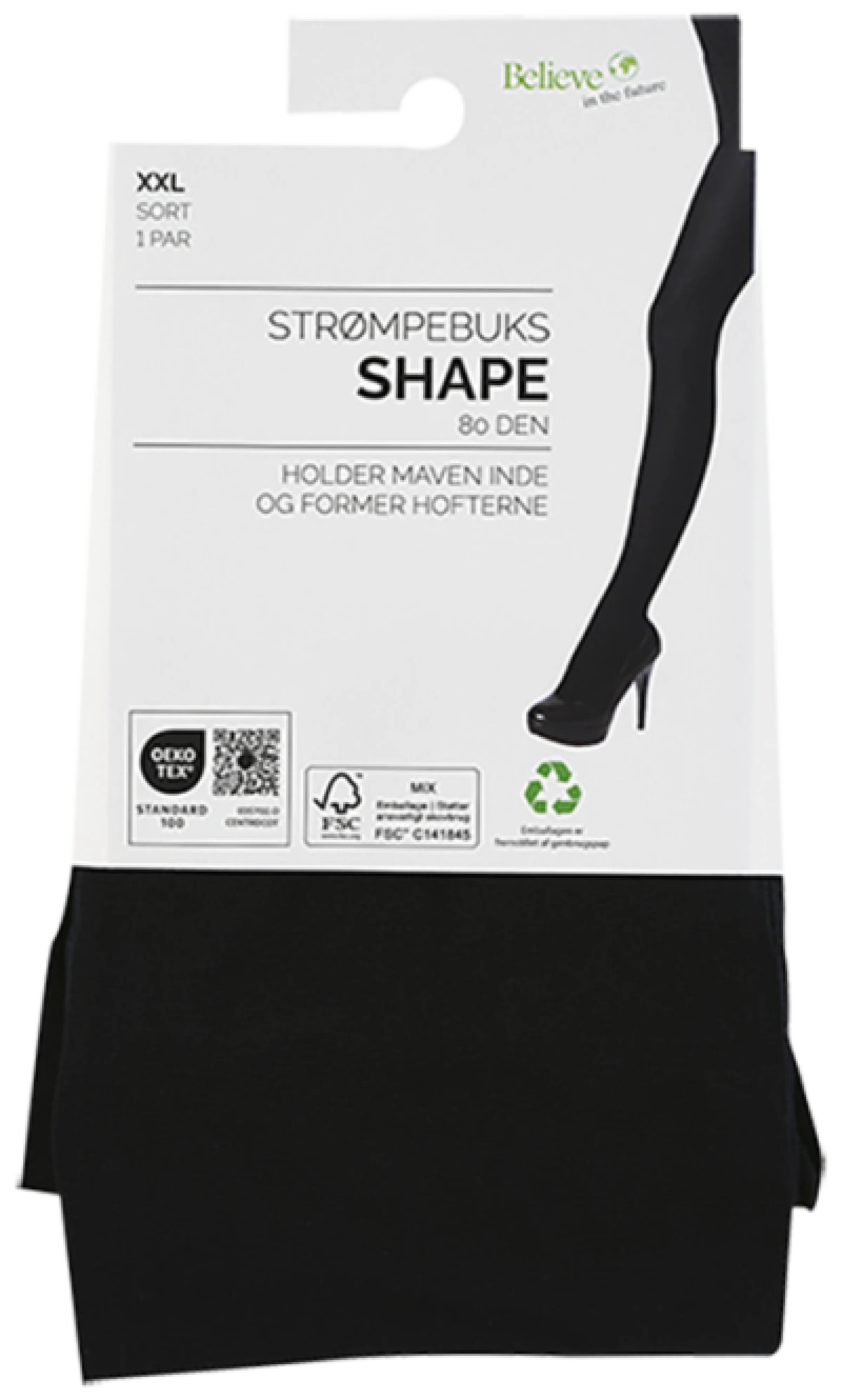 Shape Strømpebuks XXL 80 DEN 1 par