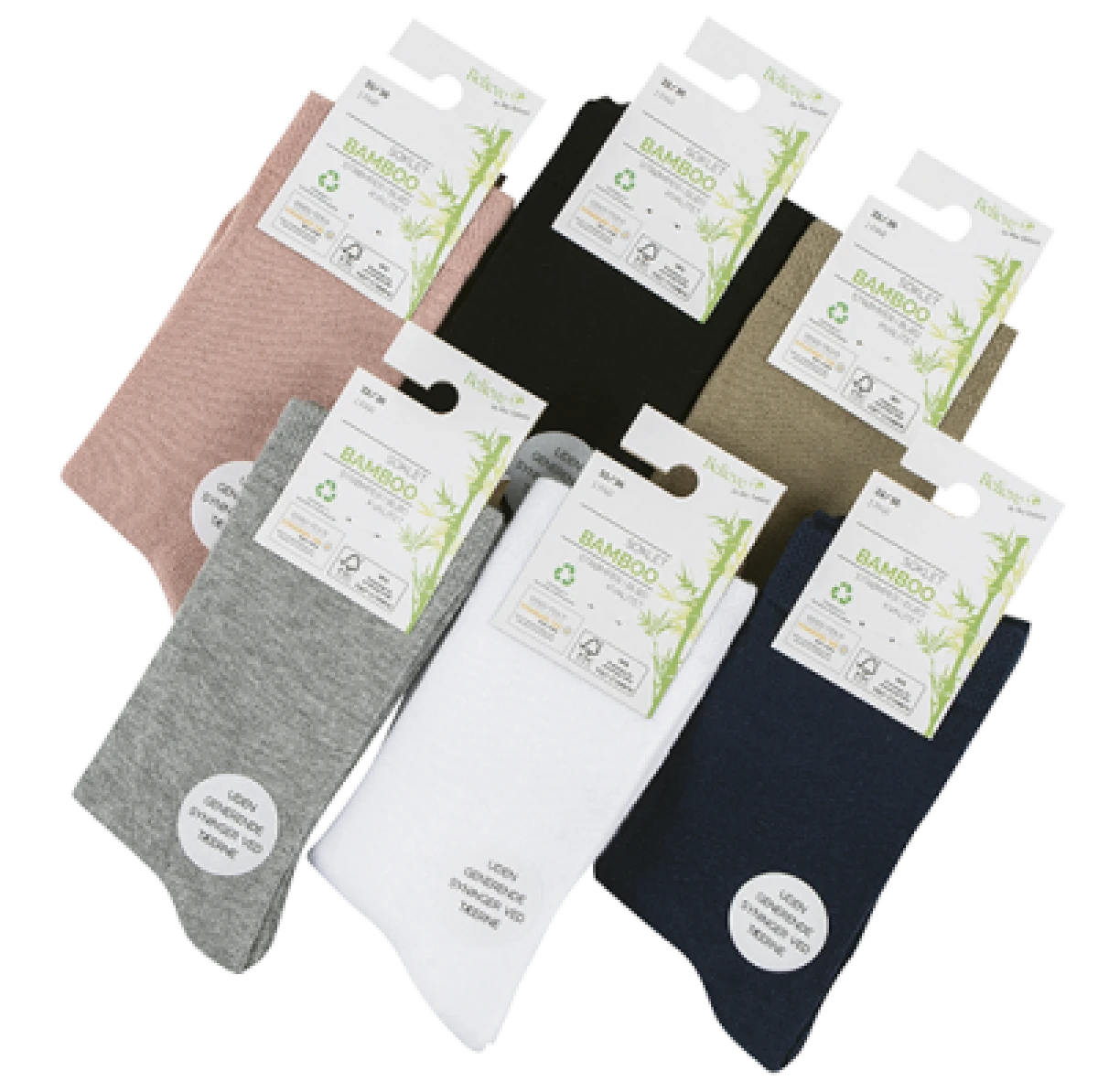 Strømpe str. 25-36 1 par Viskose Bambus