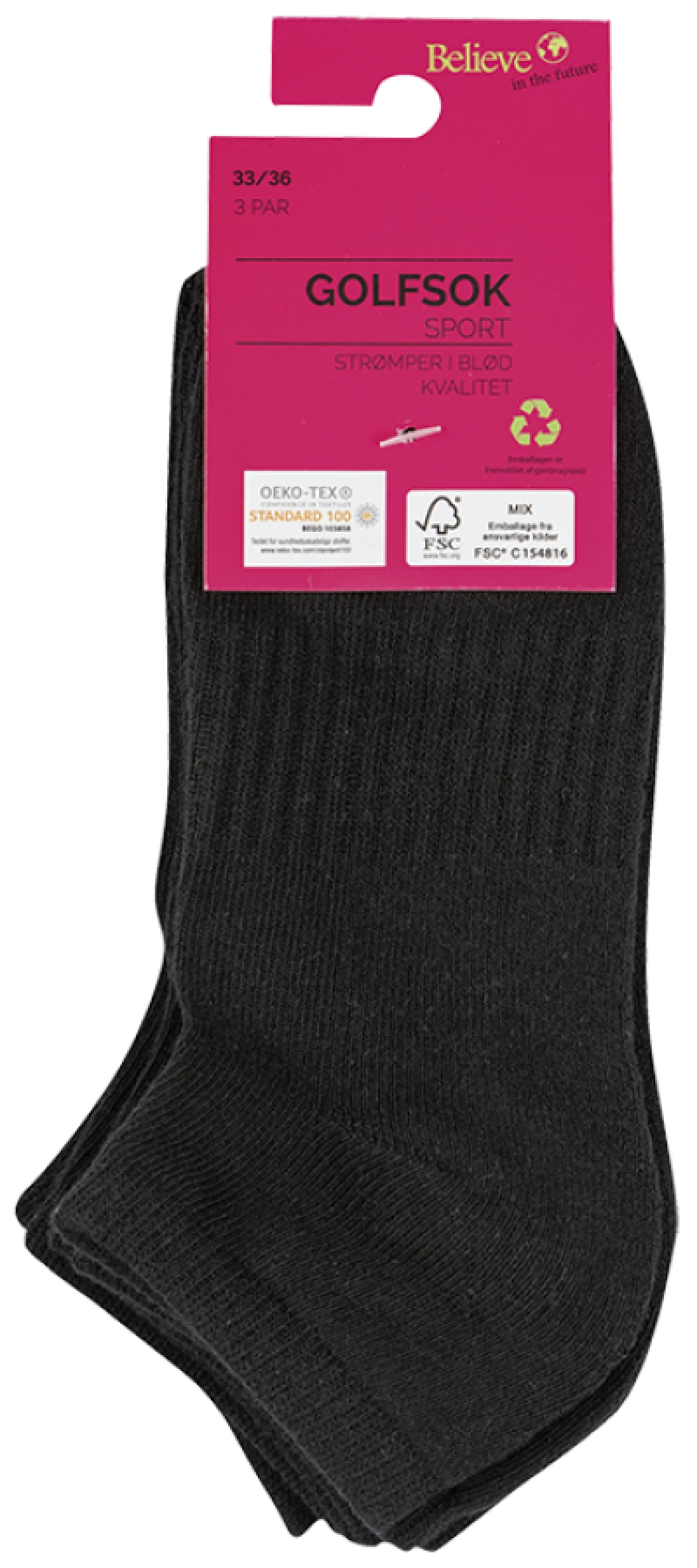 Golfsok Str 33-36 Sport Sort