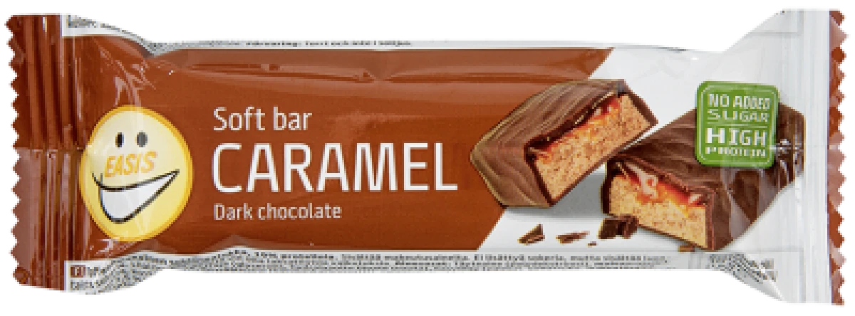 Easis, Soft bar caramel dark chocolate u. tilsat sukker