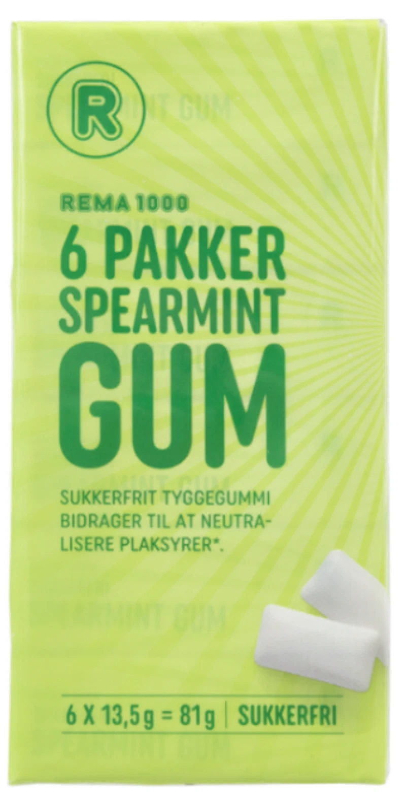 Spearmint gum