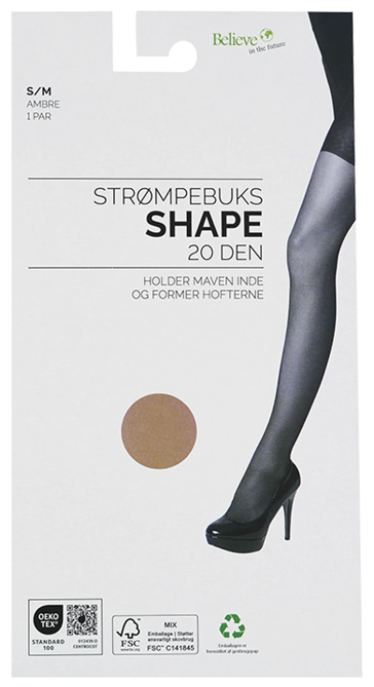Shape Strømpebuks Ambre Str. S/M