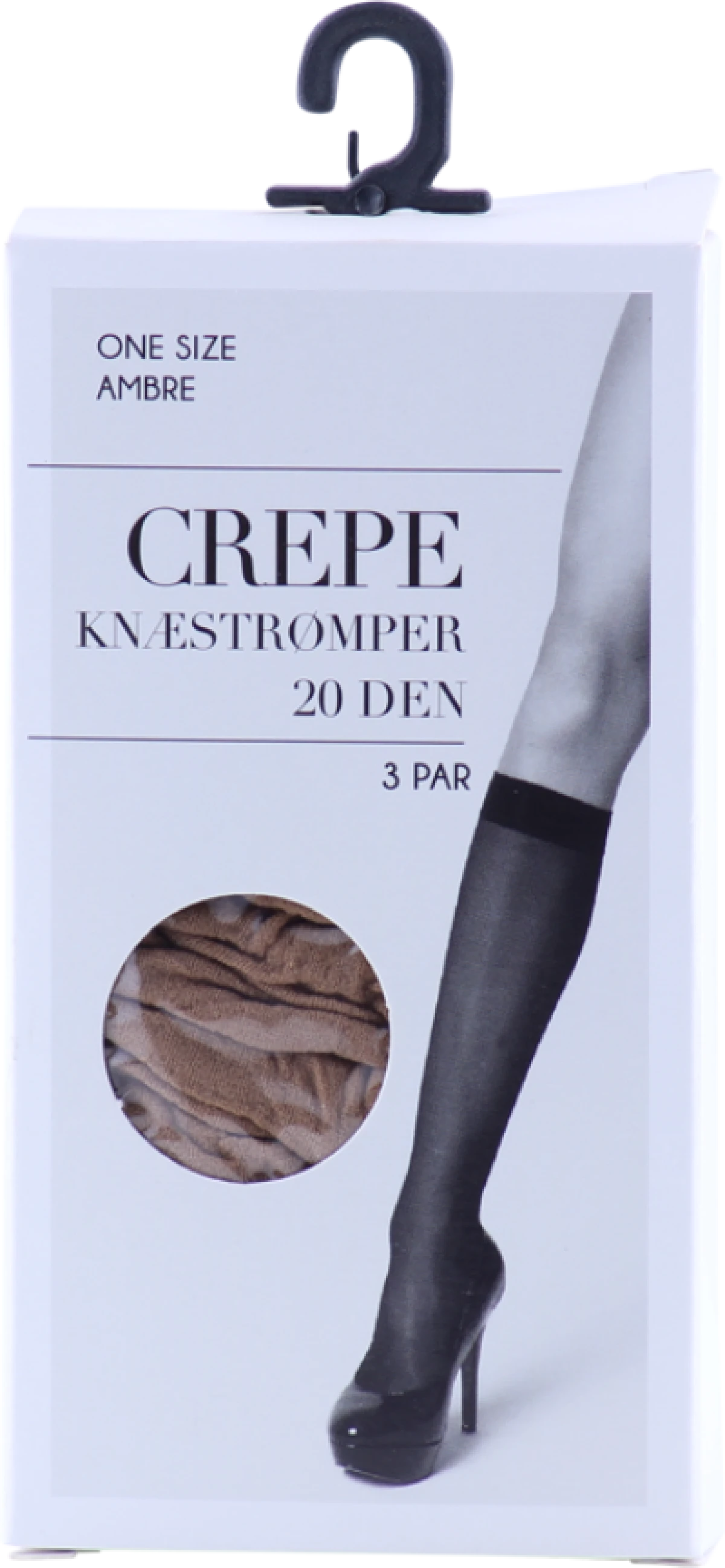 Crepe Knæstrømper 3 par One Size Ambre