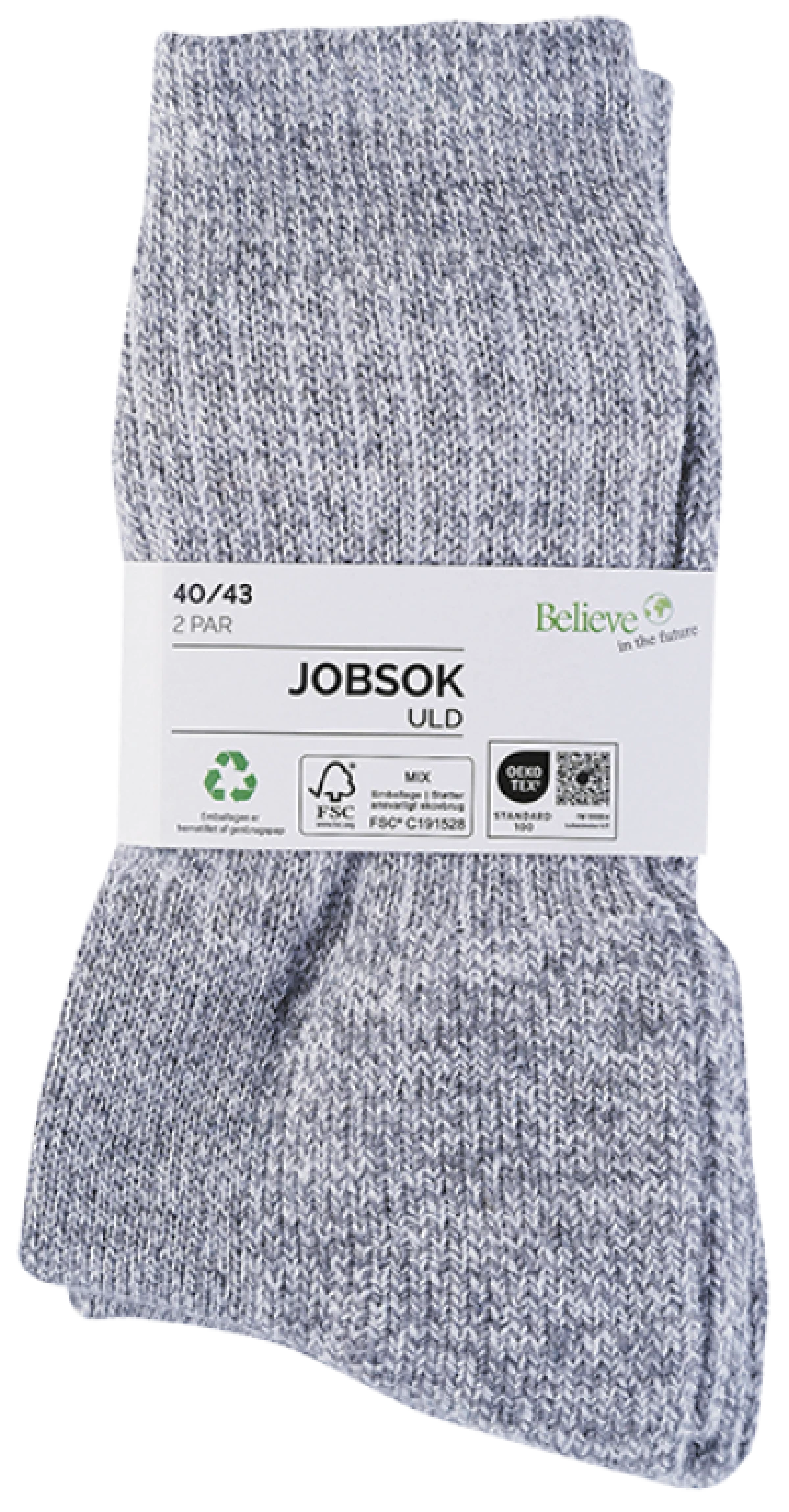 Herre Job Sok 2 par str. 40-43 eller 44-47