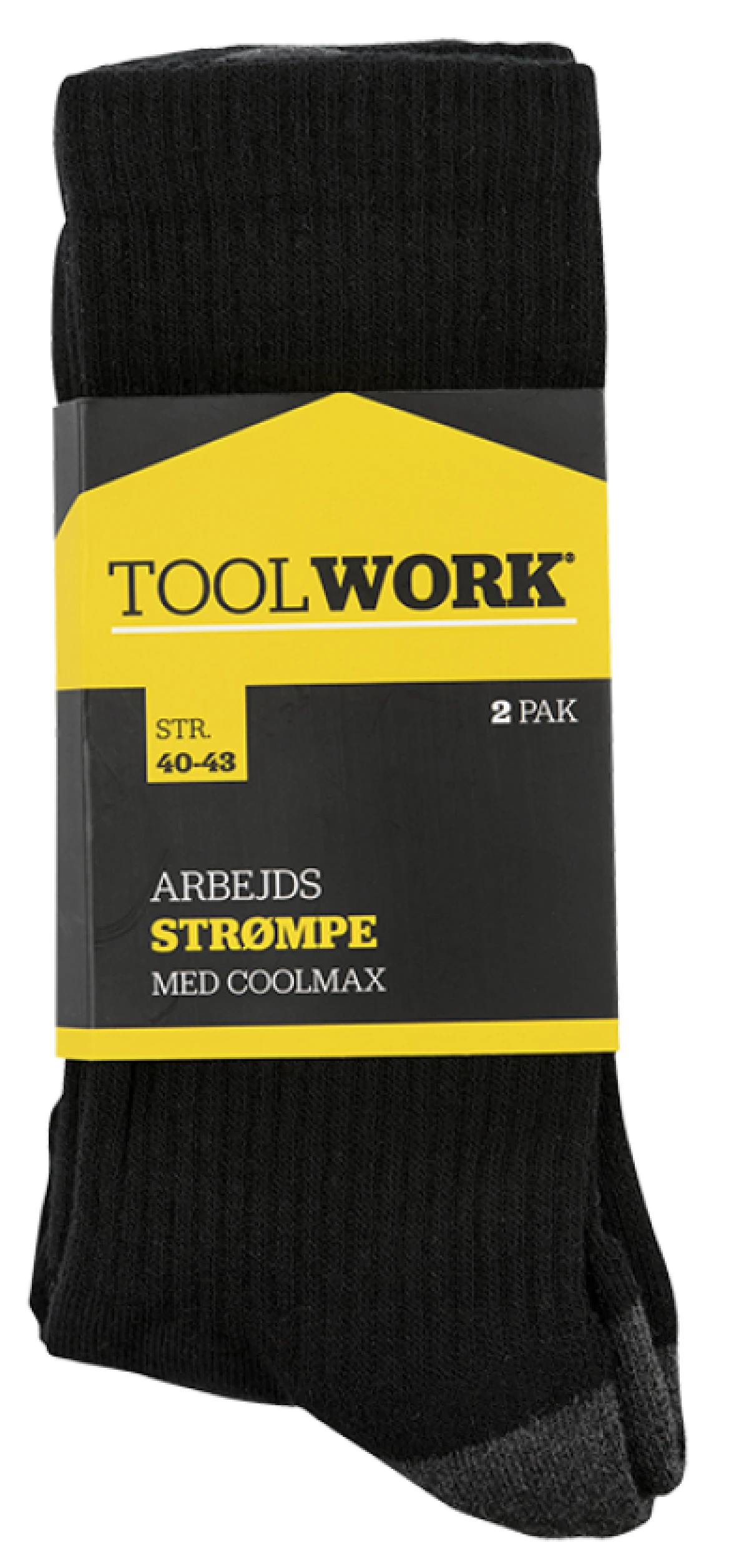 Coolmax Arbejdsstrømpe 40-43 2 par