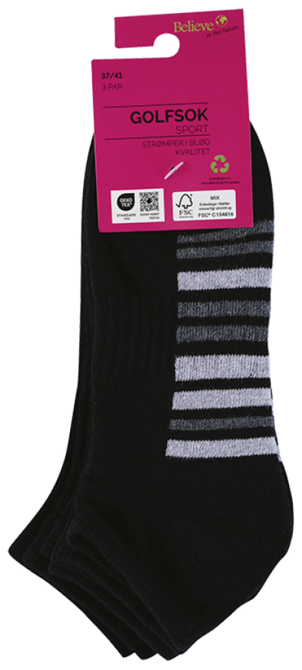 Basis Golfsok 37-41 3 par