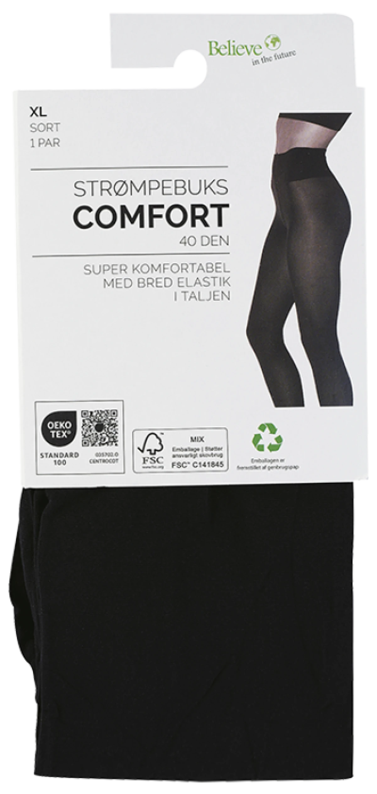 Strømpebuks Comfort str. XL