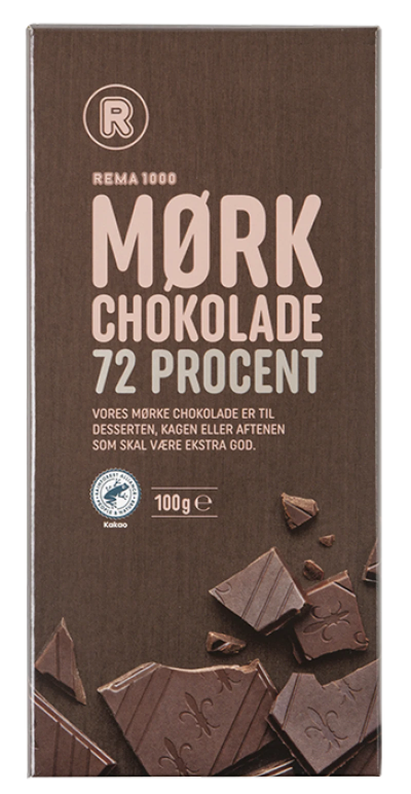 Mørk chokolade 72%