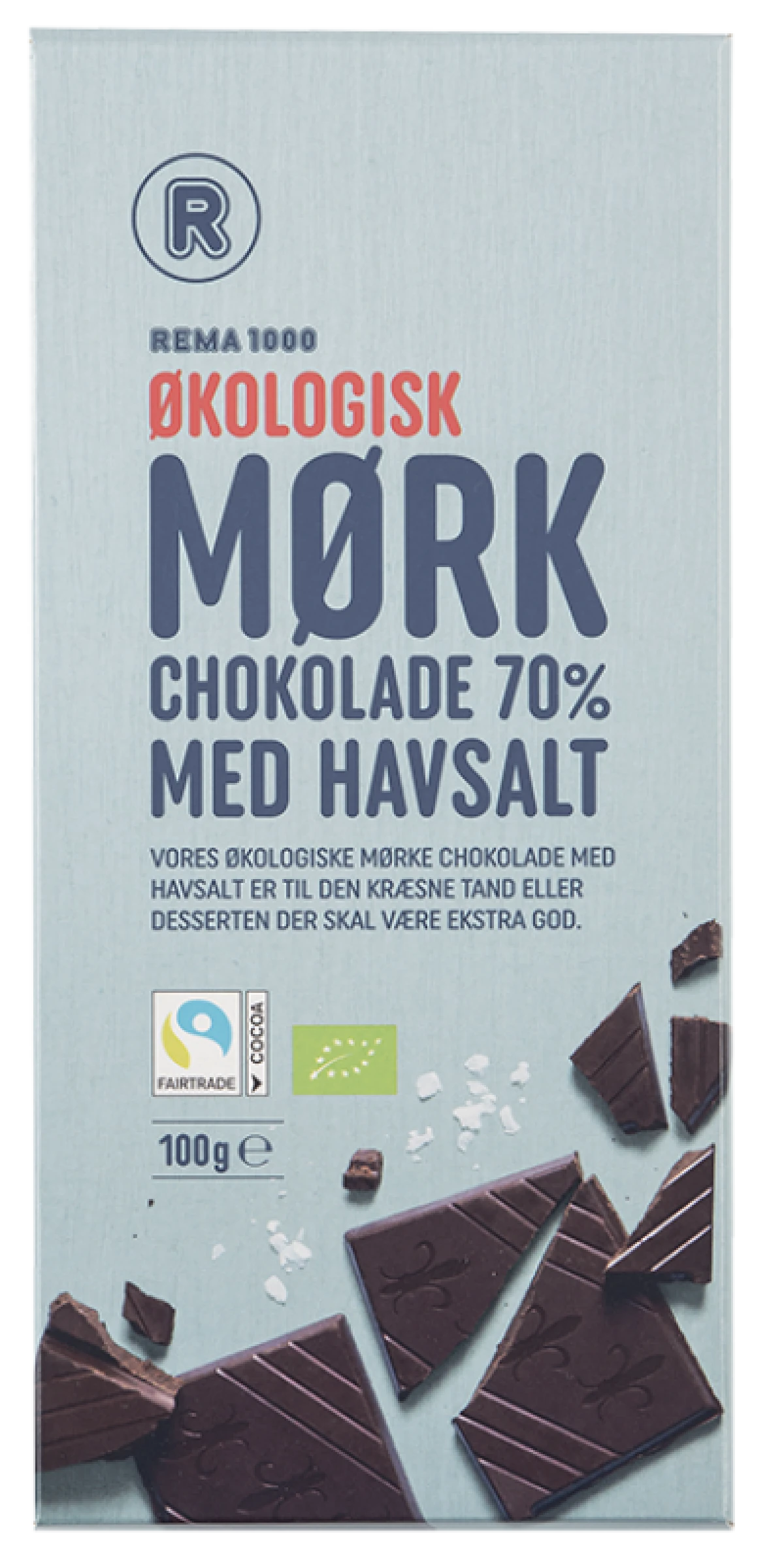 Rema 1000 Mørk Chokolade 70% Havsalt