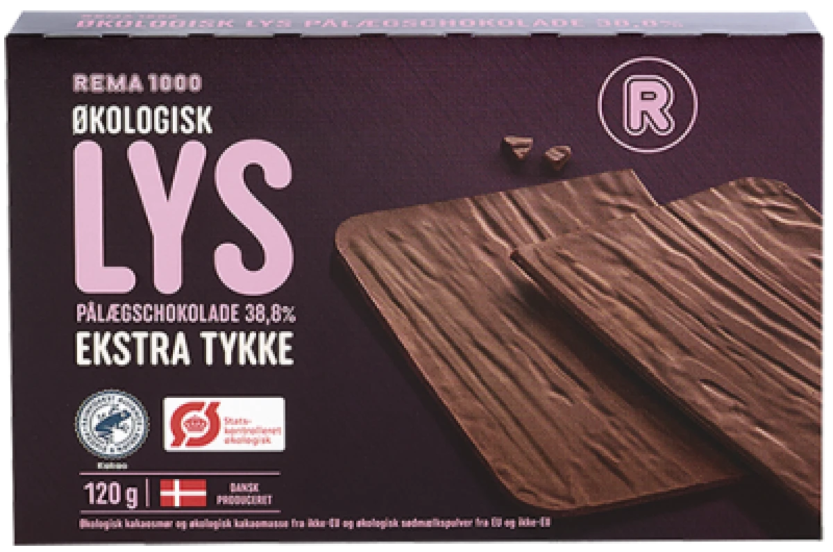 Rema 1000 Pålægschokolade Lys