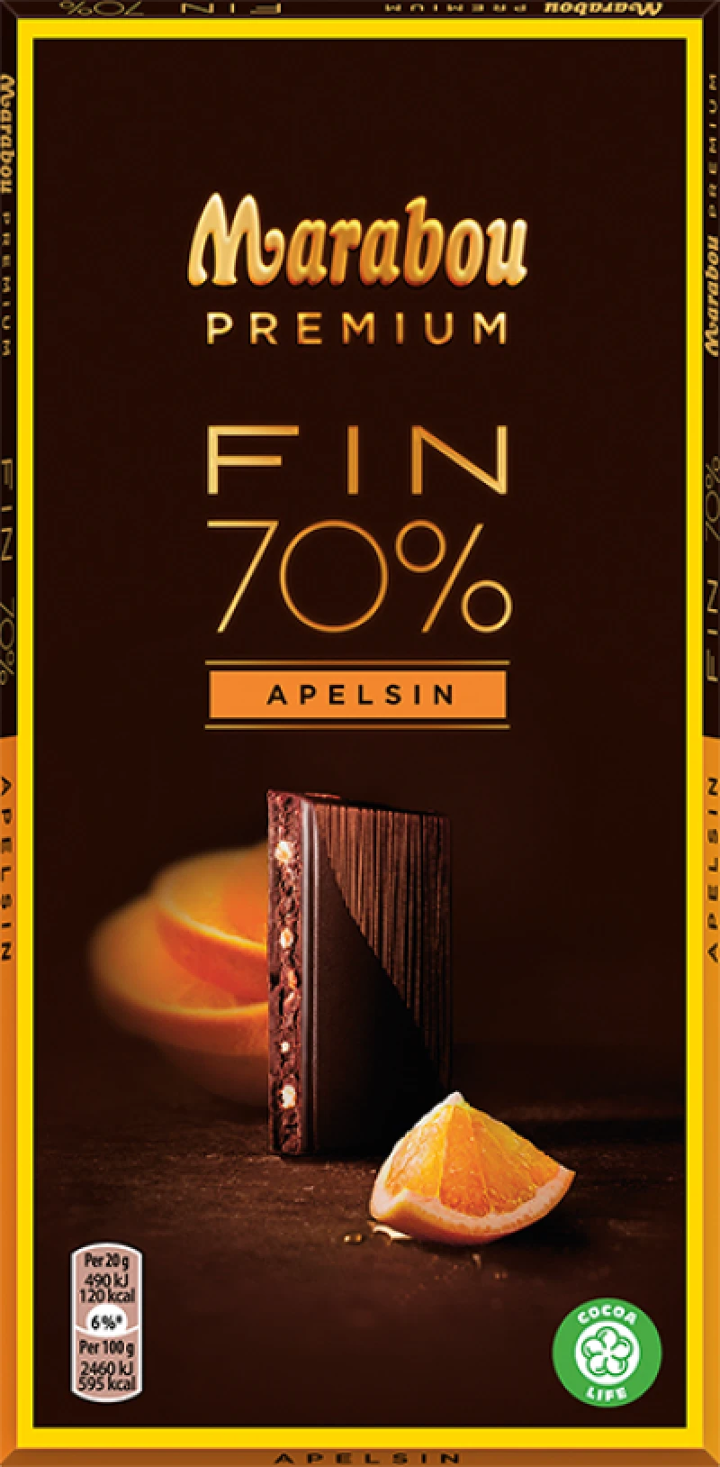 Fin appelsin 70%