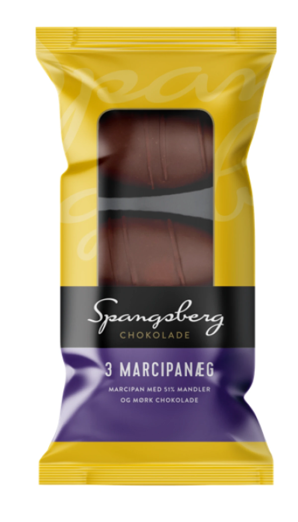 Spangsberg, Marcipanæg m. mørk chokolade