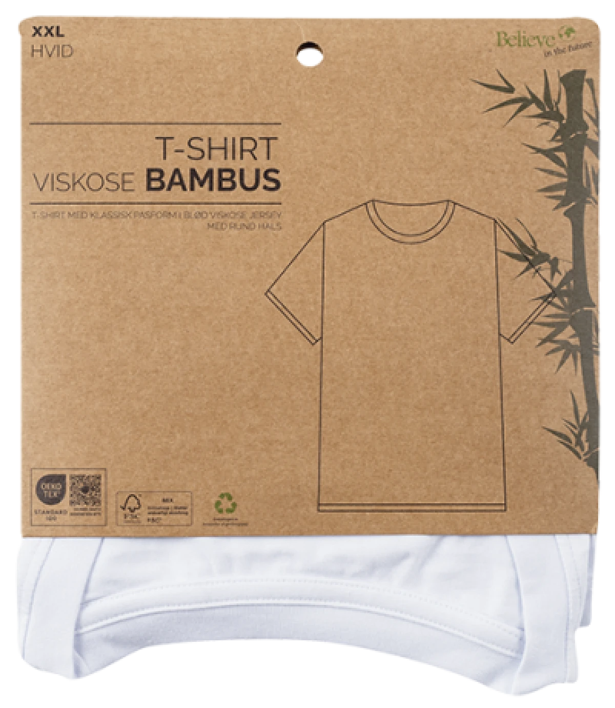T-shirt str. XXL viskose bambus