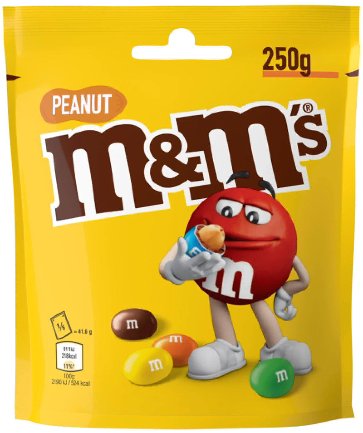 M&M's, Peanuts m. chokoladeovertræk og sukkerskal