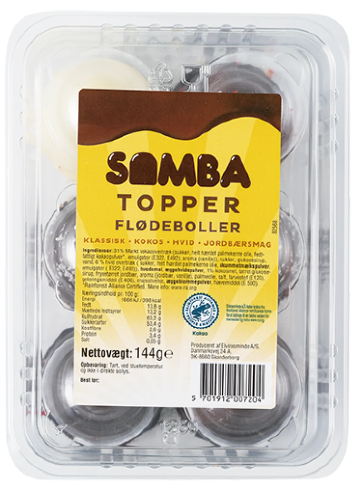 Multi Topper 6 stk., Samba