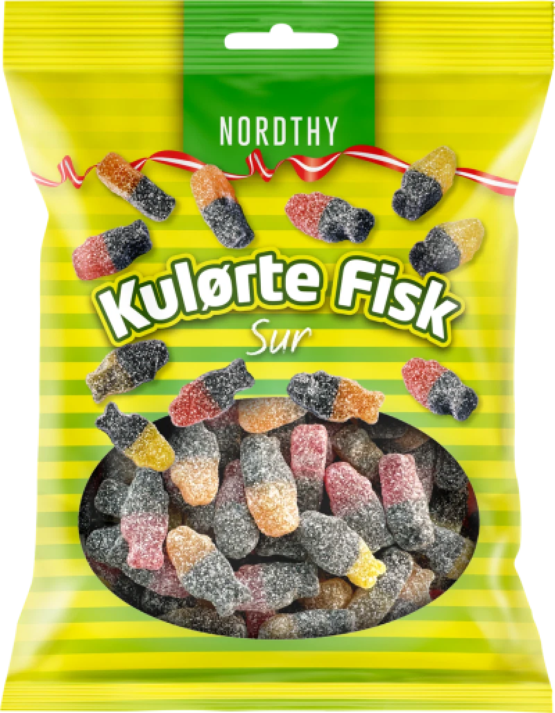 Kulørte fisk sur