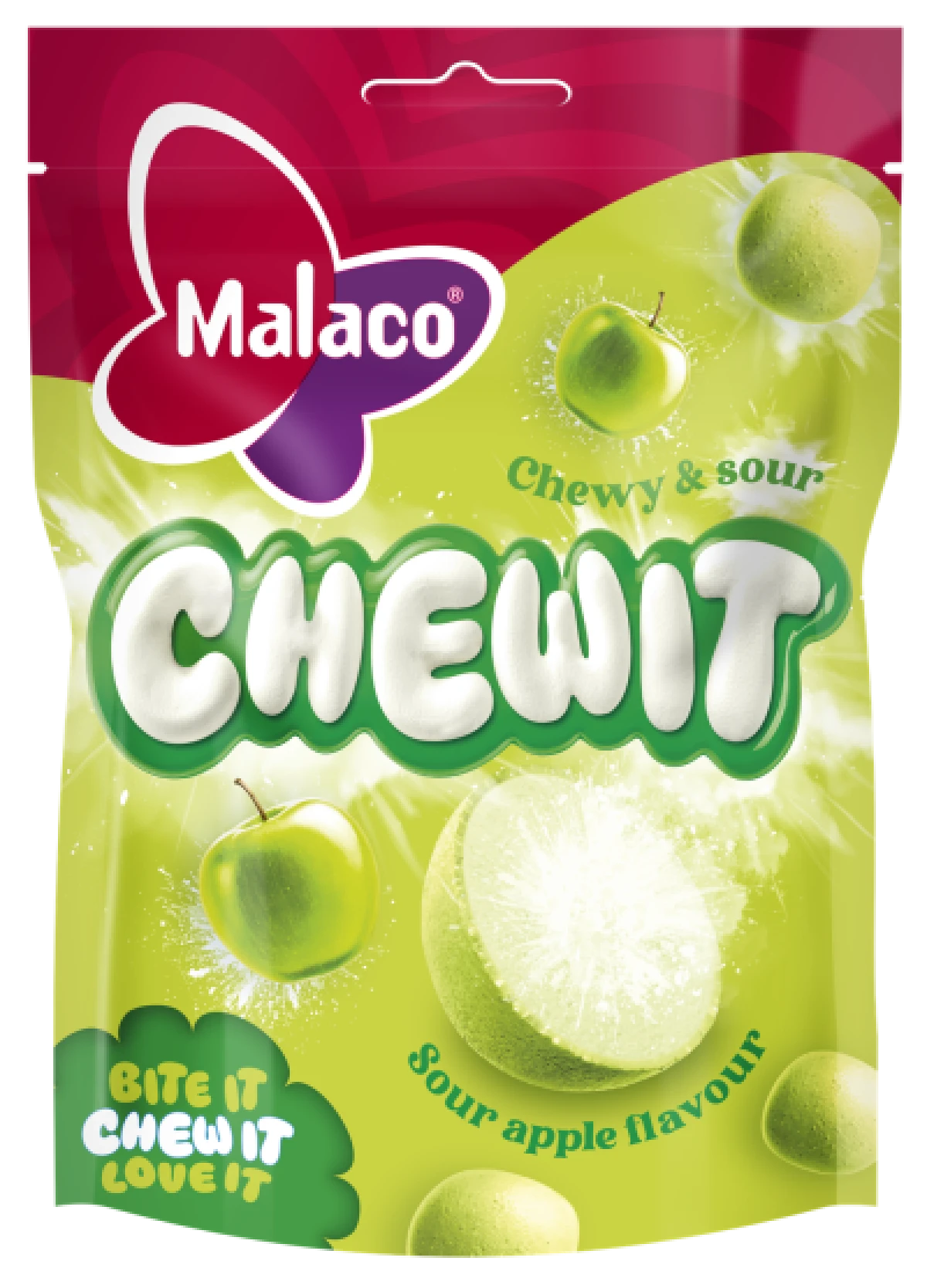 Malaco Chewit Sour Apple 115 g