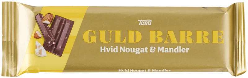 Toms Guld Barre Hvid Nougat/Mandel
