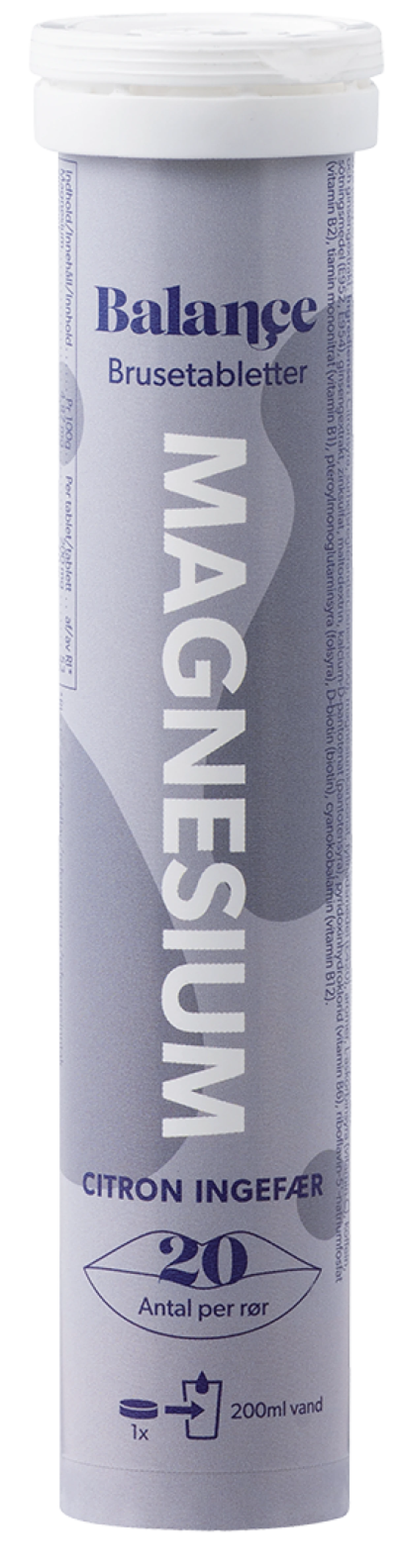 BRUSETABLETTER, 20 STK. / BALANCE MAGNESIUM
