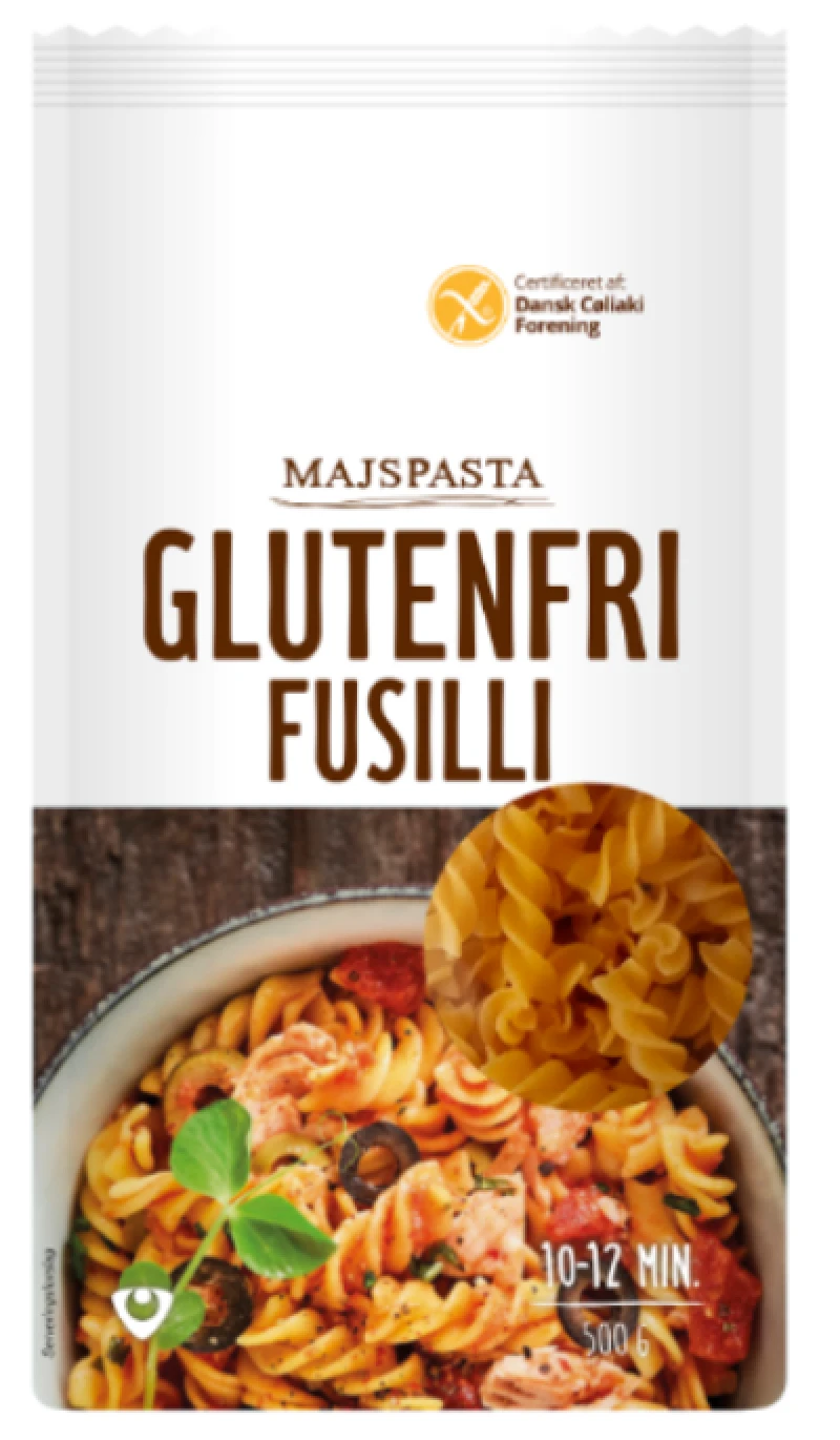 Majspasta fusilli