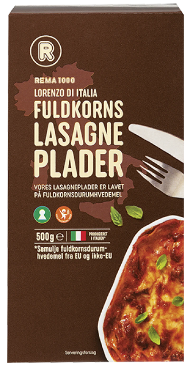 Fuldk. lasagneplade