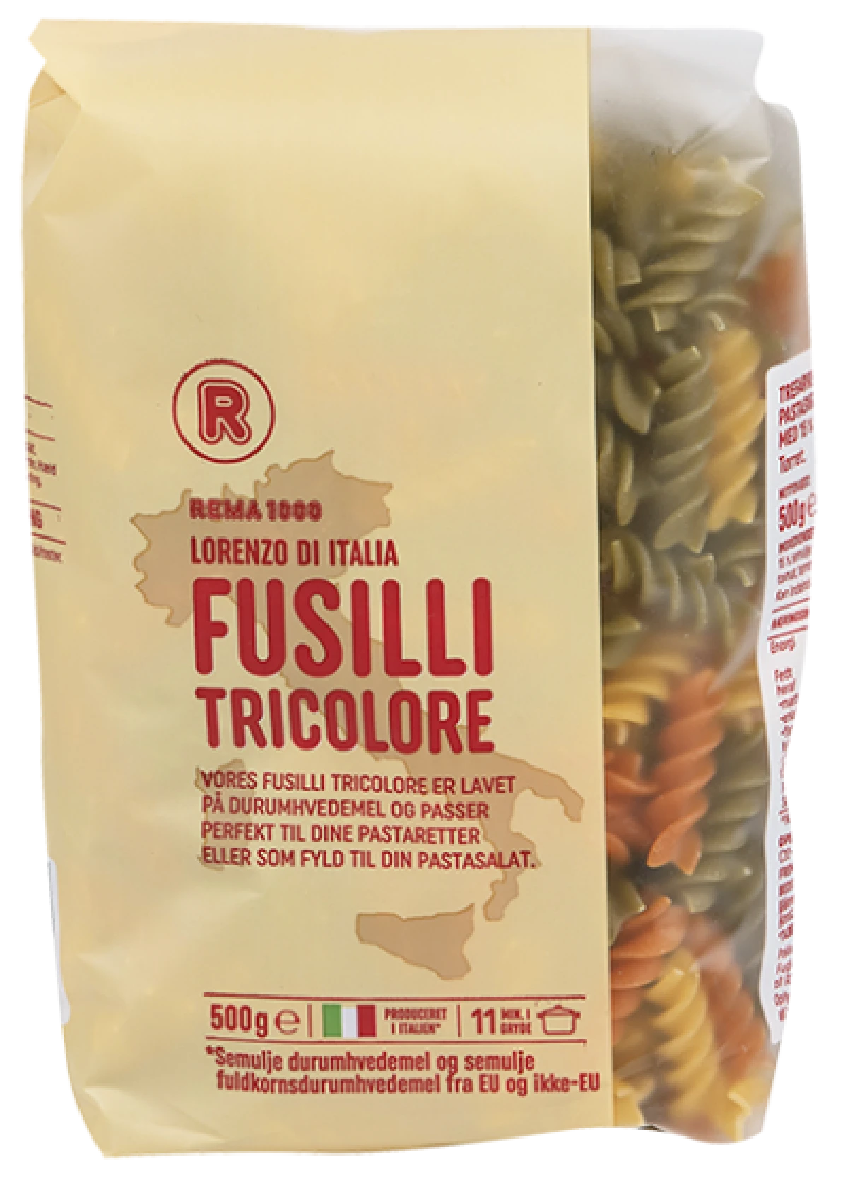 Rema 1000 Fusilli Tricolore 500 g