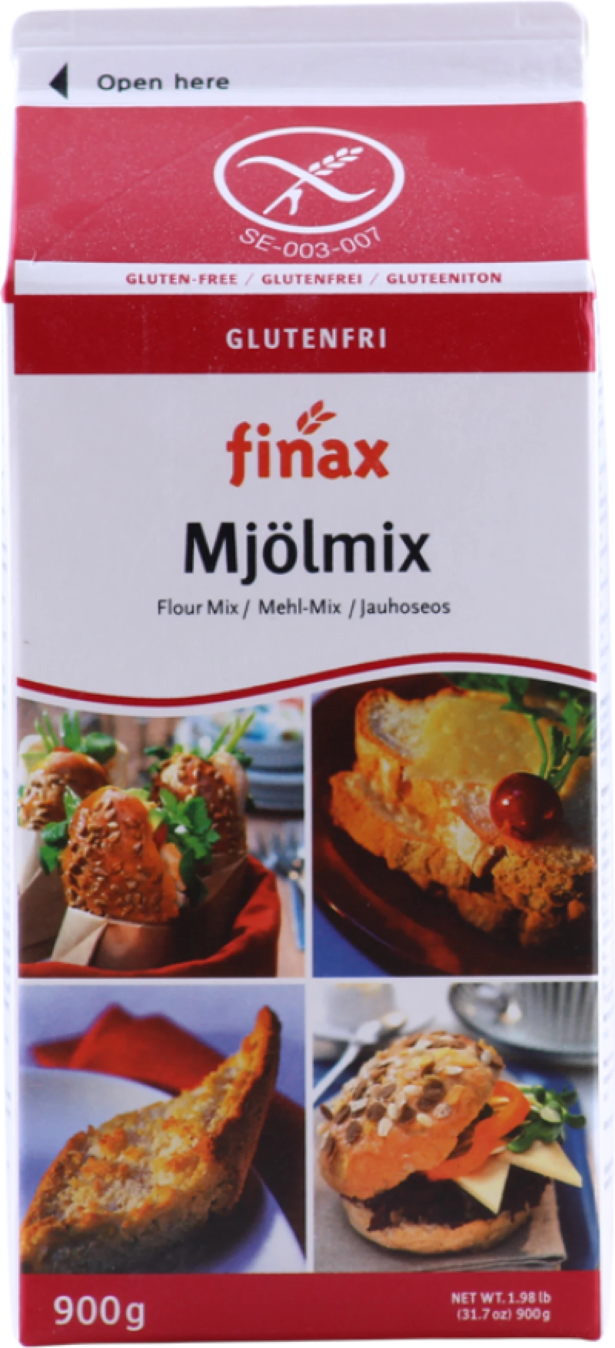 Finax, Melblanding glutenfri