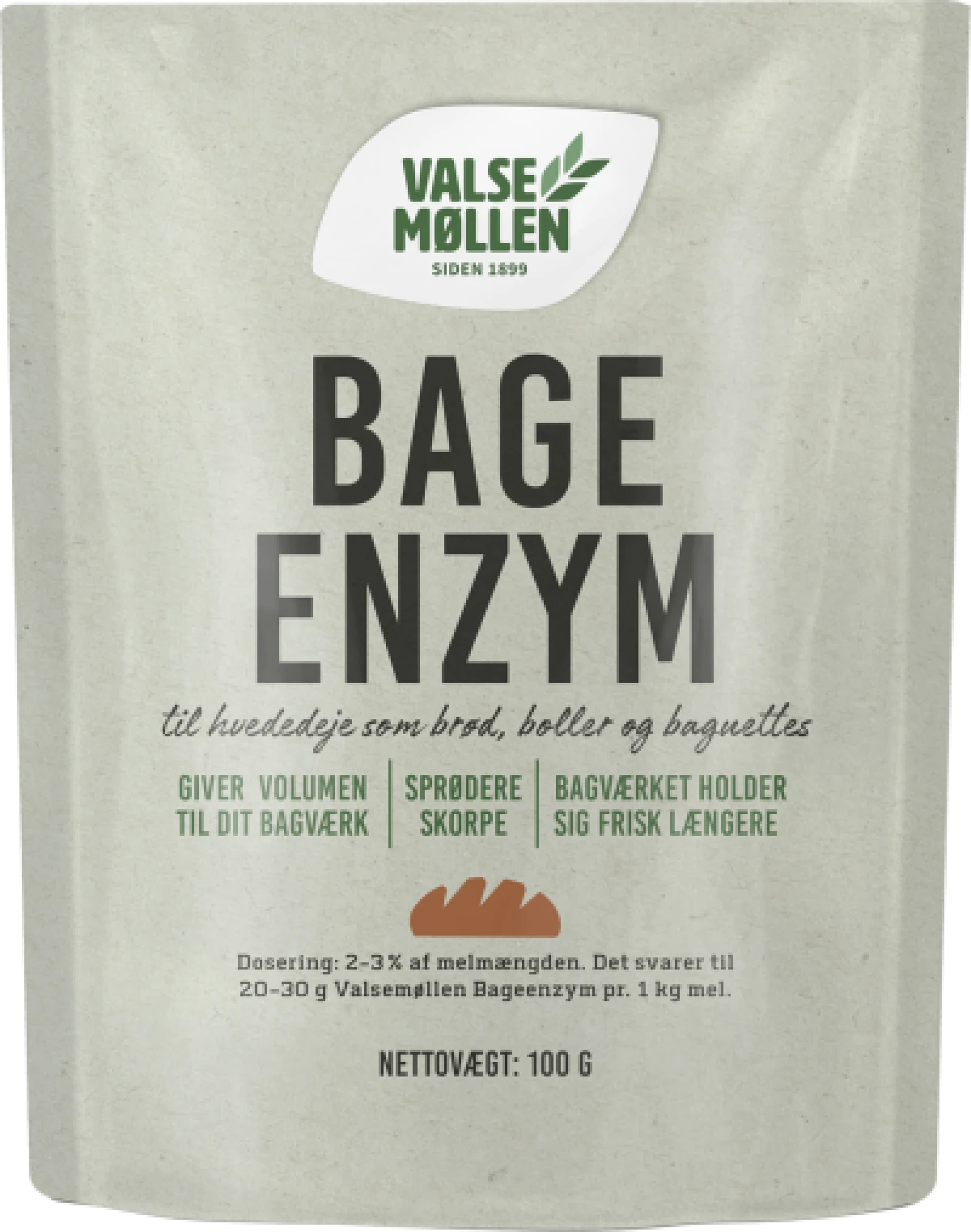 Valsemøllen, Bageenzym