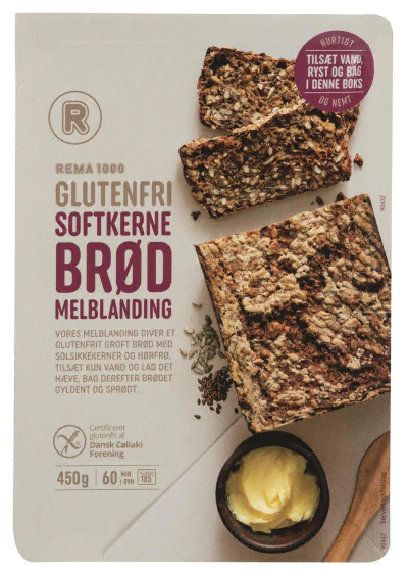 Glutenfri softkernebrød melblanding