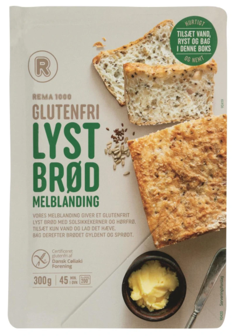 Glutenfri lyst brød melblanding