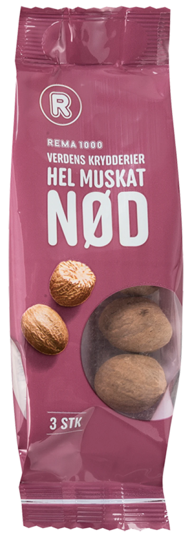 Hel muskatnød