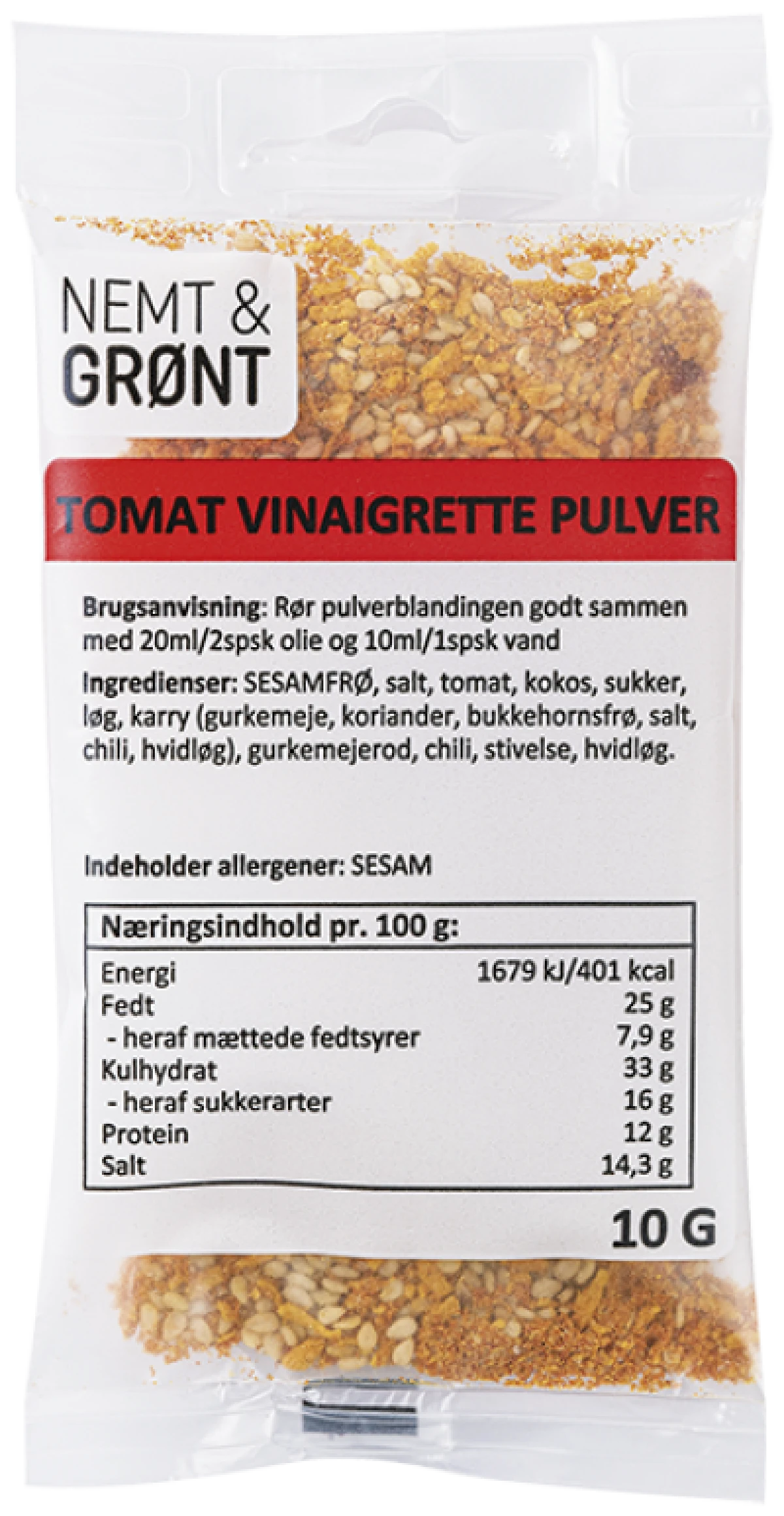 Nemt & Grønt Vinaigrette Pulver